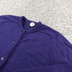 VTG Wintuk Sweater Womens S Blue Orlon Acrylic Knit Button Up Cardigan Academia